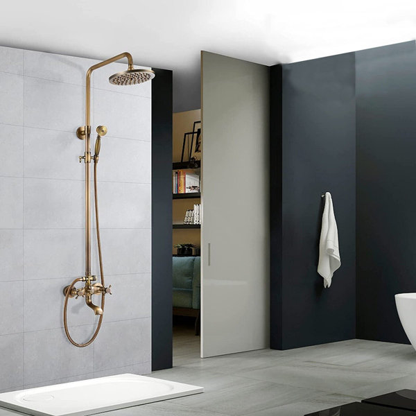 Senlesen Shower Faucet with Rough inValve Wayfair